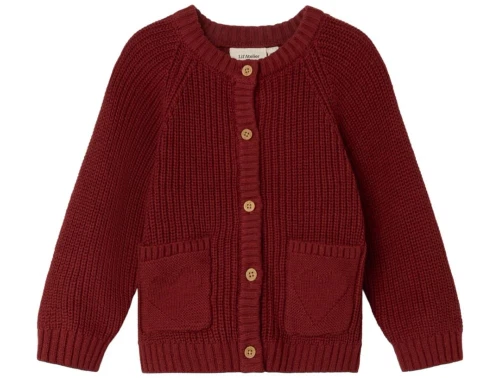 Lil Atelier spiced apple strikcardigan bomuld
